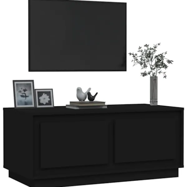 vidaXL Tv-Bänkar>Soffbord svart 102x50x44 cm konstruerat trä