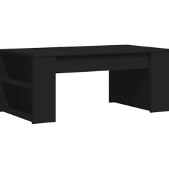 vidaXL Soffbord>Soffbord svart 102x55x42 cm konstruerat trä