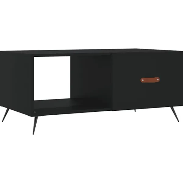 vidaXL Soffbord>Soffbord svart 90x50x40 cm konstruerat trä