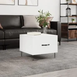 vidaXL Soffbord>Soffbord svart 50x50x40 cm konstruerat trä