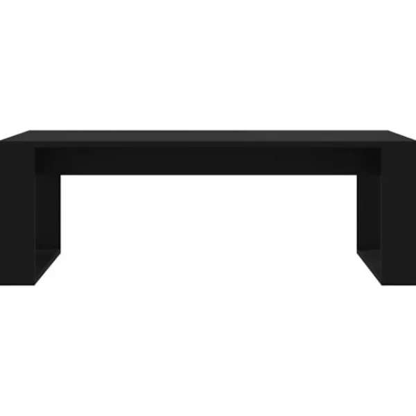 vidaXL Soffbord>Soffbord svart 102x50x35 cm konstruerat trä