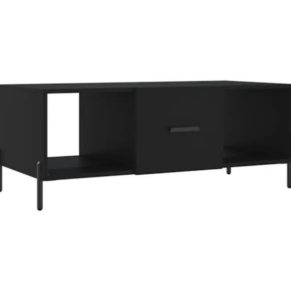 vidaXL Soffbord>Soffbord svart 102x50x40 cm konstruerat trä