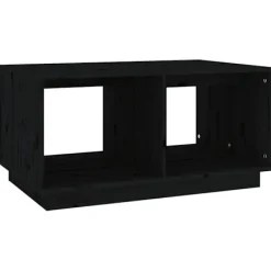 vidaXL Soffbord>Soffbord svart 80x50x40 cm massivt furu