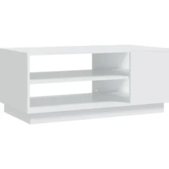 vidaXL Soffbord>Soffbord vit 102x55x43 cm konstruerat trä