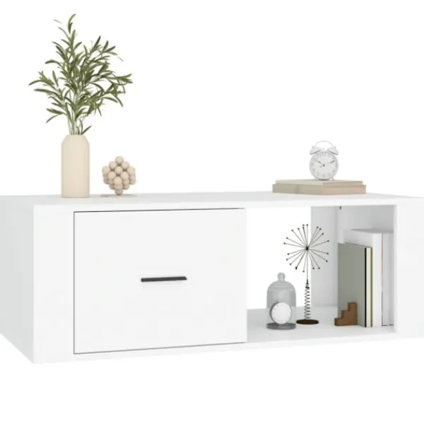 vidaXL Soffbord>Soffbord vit 100x50,5x35 cm konstruerat trä