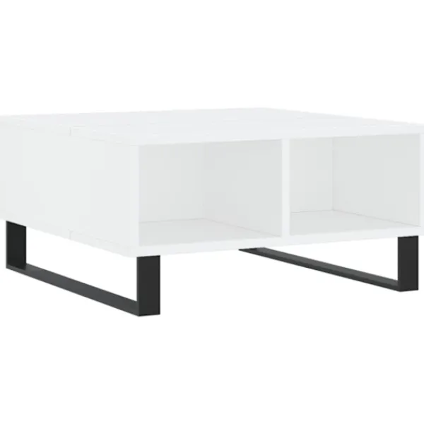 vidaXL Soffbord>Soffbord vit 60x60x30 cm konstruerat trä