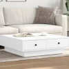 vidaXL Soffbord>Soffbord vit 90x90x28 cm konstruerat trä