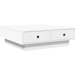 vidaXL Soffbord>Soffbord vit 90x90x28 cm konstruerat trä