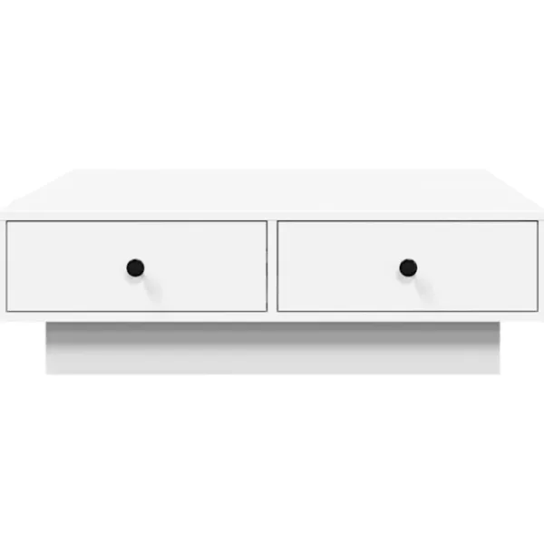 vidaXL Soffbord>Soffbord vit 90x90x28 cm konstruerat trä