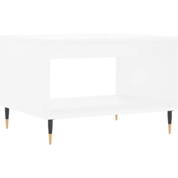vidaXL Soffbord>Soffbord vit 60x50x40 cm konstruerat trä