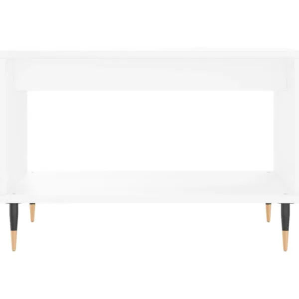 vidaXL Soffbord>Soffbord vit 60x50x40 cm konstruerat trä
