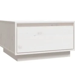vidaXL Soffbord>Soffbord vit 55x56x32 cm massiv furu