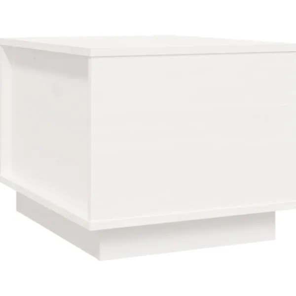 vidaXL Soffbord>Soffbord vit 40x50x35 cm massiv furu