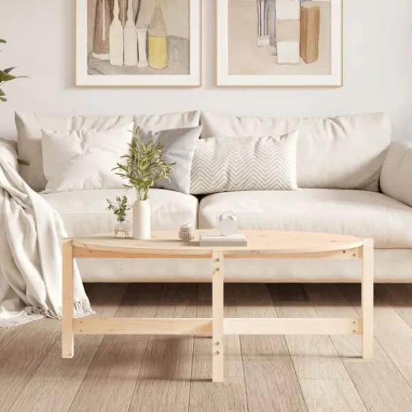 vidaXL Soffbord>Soffbord 118x63x45 cm massiv furu