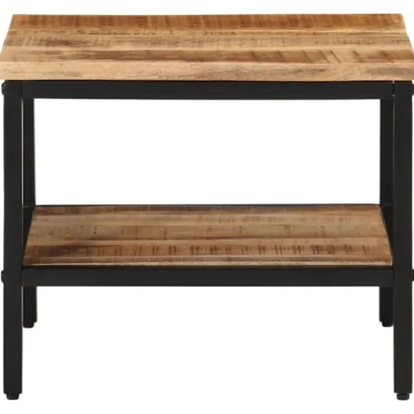 vidaXL Soffbord>Soffbord 45x45x35 cm massivt grovt mangoträ