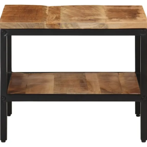 vidaXL Soffbord>Soffbord 45x45x35 cm massivt grovt mangoträ