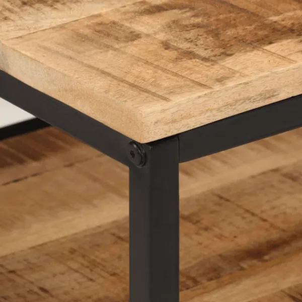 vidaXL Soffbord>Soffbord 45x45x35 cm massivt grovt mangoträ