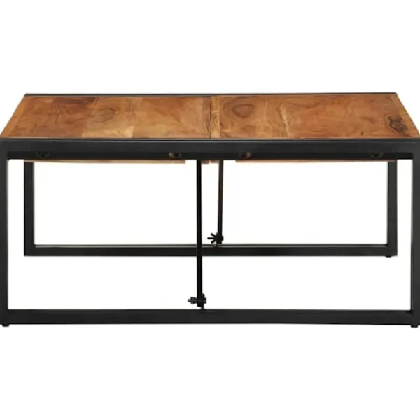 vidaXL Soffbord>Soffbord 80x80x35 cm massivt trä akacia