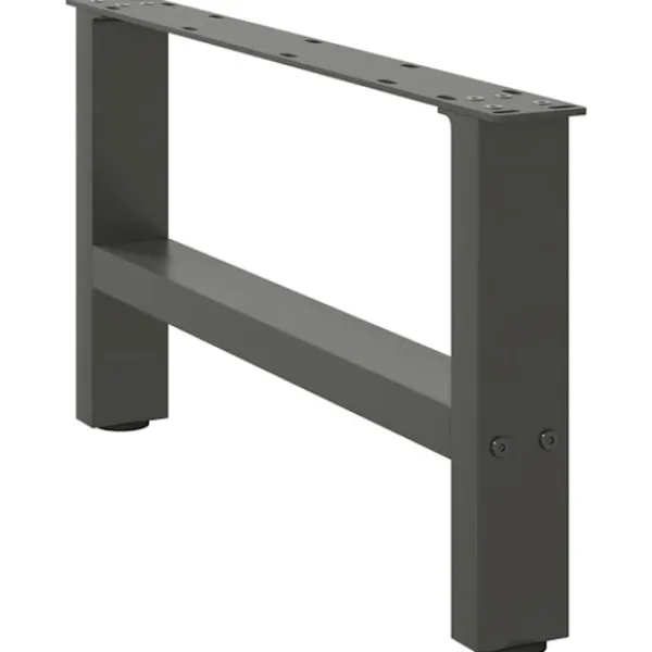 vidaXL Soffbord>Soffbordsben antracit 2 st 60x(30-31) cm stål