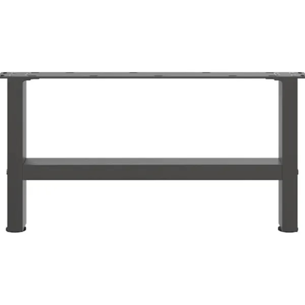 vidaXL Soffbord>Soffbordsben antracit 2 st 60x(30-31) cm stål
