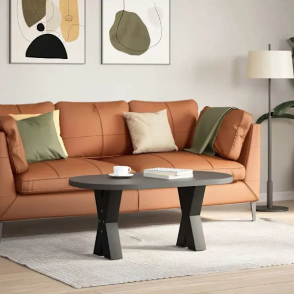 vidaXL Soffbord>Soffbordsben X-formade 2 st svarta 28x(42-43) cm stål