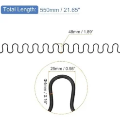 Soffor>Sofffjädrar - 55 cm - 4-pack - Lätt att installera, möbelverktyg ingår, 6 spikar och 2 tryckknappar medföljer
