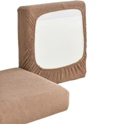 Stolar>Soffkuddfodral Hög Stretch Tyg Soffsits Sofföverdrag Kamel