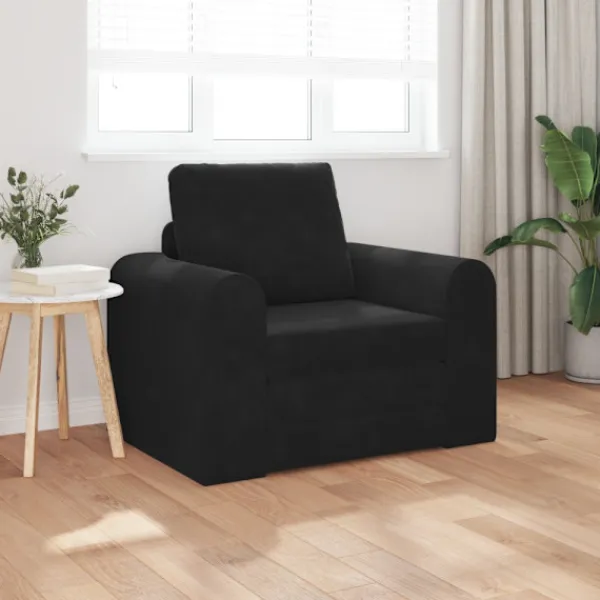vidaXL Fåtöljer>Soffsäng Svart 98 x 71 x 83 cm Sammet