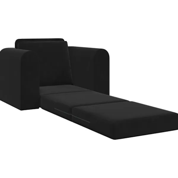 vidaXL Fåtöljer>Soffsäng Svart 98 x 71 x 83 cm Sammet