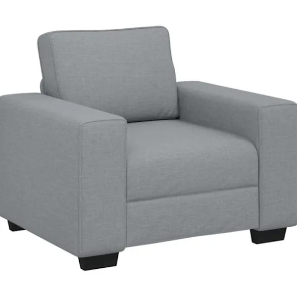 vidaXL Fåtöljer>Soffstol ljusgrå 60 cm tyg