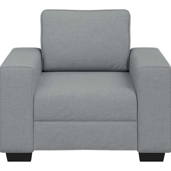 vidaXL Fåtöljer>Soffstol ljusgrå 60 cm tyg
