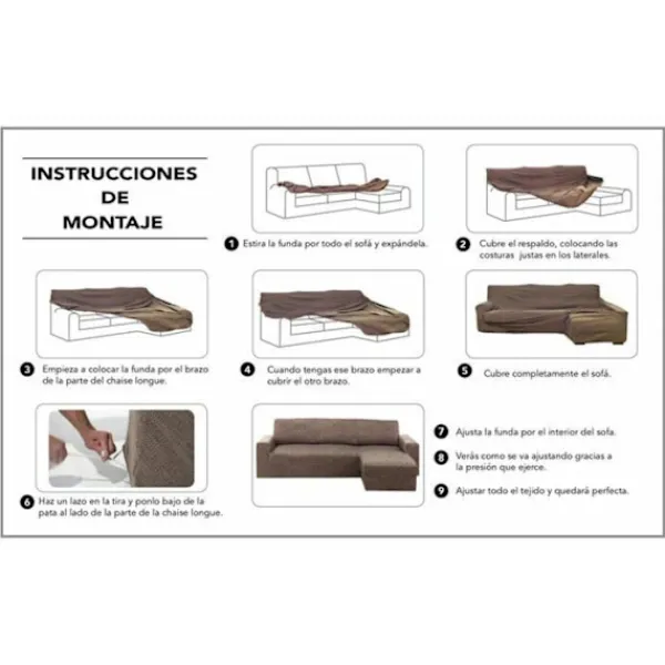 HOSTELINE Soffor>Sofföverdrag - - Svart - 48x29x8,4 cm - En storlek - Enfärgad - 1,31 kg
