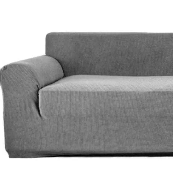 HAPPYSHOP Soffor>Sofföverdrag, hög stretch, modernt soffskydd (3-sits, ljusgrå)