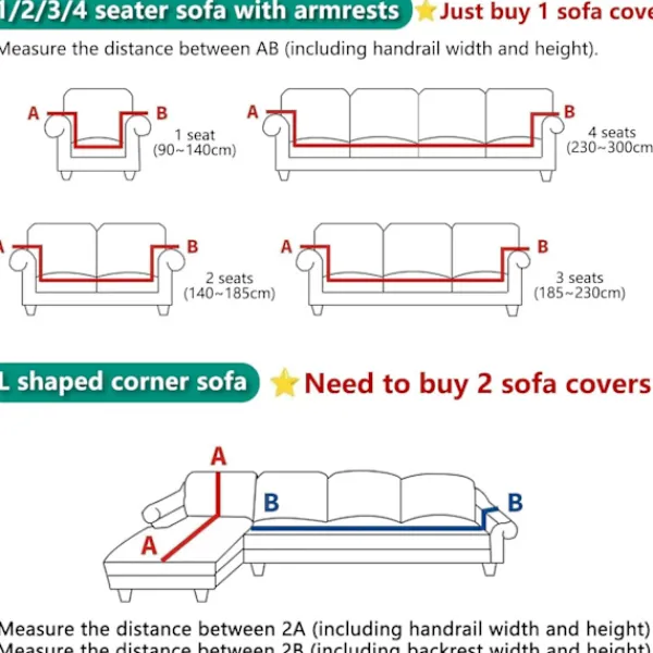 Soffor>Sofföverdrag, Soffskydd, Sofföverdrag 2-sits, Sofföverdrag, Stretch Sofföverdrag, Pläd, Universellt Sofföverdrag 145-185cm