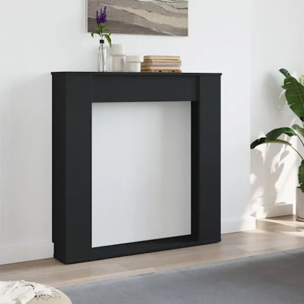 vidaXL Sideboards>Spiselkrans svart 100x20x100 cm konstruerat trä
