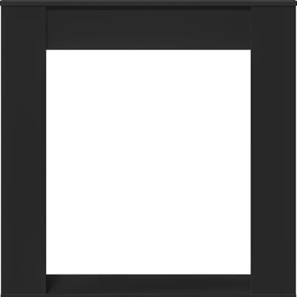 vidaXL Sideboards>Spiselkrans svart 100x20x100 cm konstruerat trä