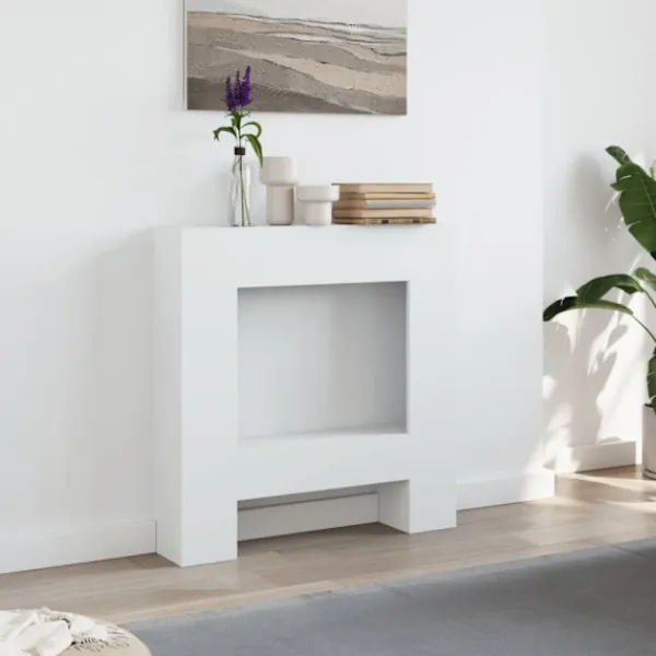 vidaXL Sideboards>Spiselkrans vit 81x18x82 cm konstruerat trä