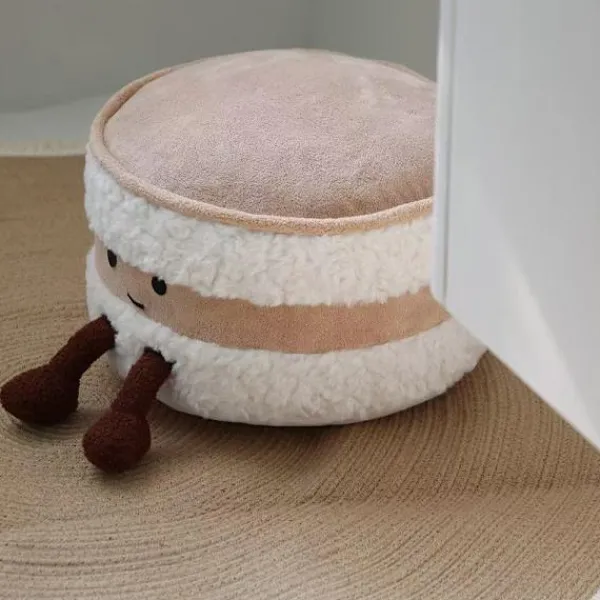 Sittpuffar>Söt bröd pall vardagsrum tatami futon avtagbar fotpall sko pall föräldra-barn homestay dekorativ pall{EE} About 45cm in diameter