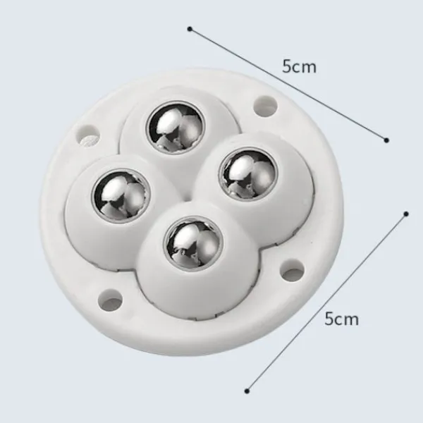 Stolar>4st Möbelhjul Hjul Universal VIT STÅLKUL steel ball-steel ball