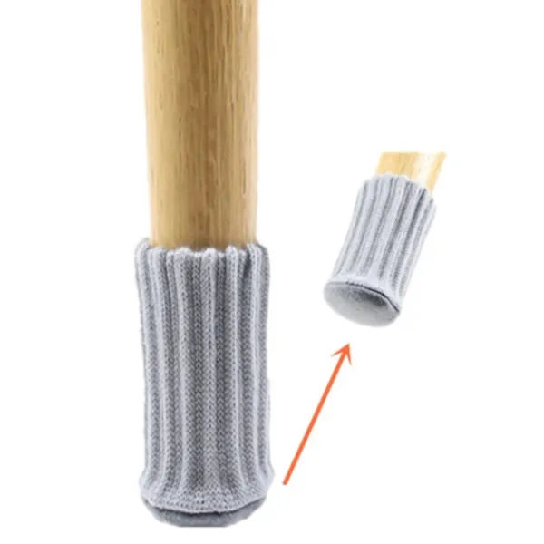 HEET Stolar>24st Stickade Stolsbenstrumpor Möbel Bordsfötter Ben Black