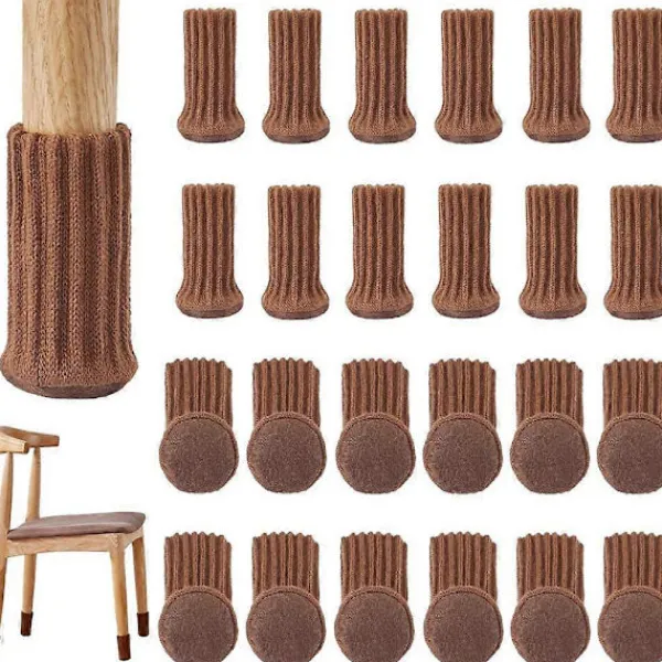 Stolar>Stolbensskydd, Stickade Stolsockor, Hög Elastisk Stickad Möbelsockor, Stolsockor Repskyddande