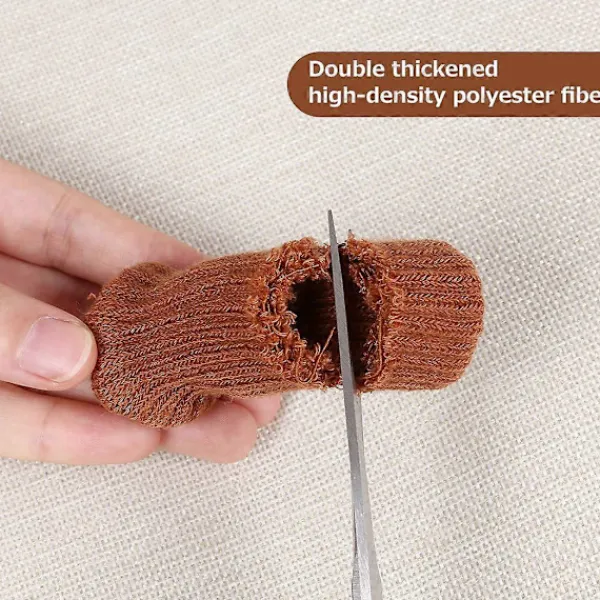Stolar>Stolbensskydd, Stickade Stolsockor, Hög Elastisk Stickad Möbelsockor, Stolsockor Repskyddande