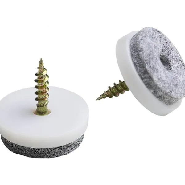 Stolar>Stolpartiklar för Filtglidskruvar - 20-pack | Runda, 20 mm | Premium Golvskydd för Stolar och Möbler