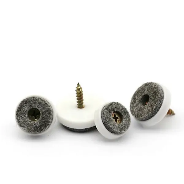 Stolar>Stolpartiklar för Filtglidskruvar - 20-pack | Runda, 20 mm | Premium Golvskydd för Stolar och Möbler