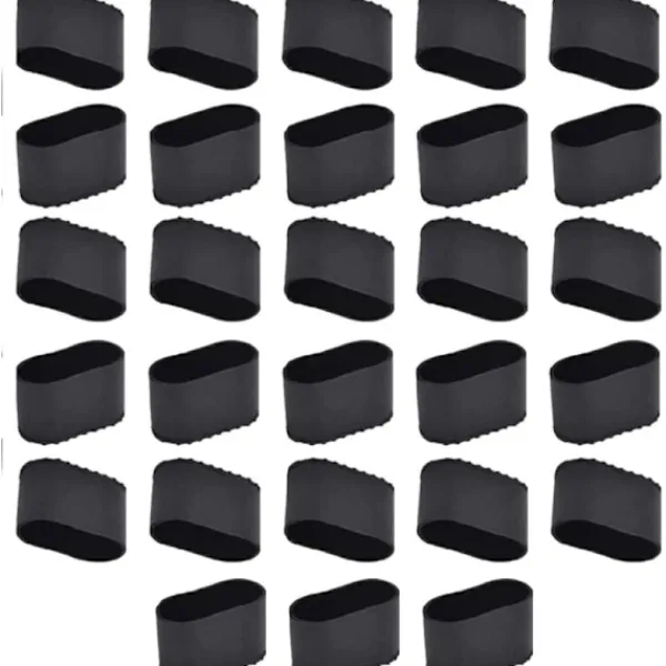 Stolar>Stolsbensskydd 28 stycken rektangulära stolsfötter ovala stolsbensskydd möbelskydd stolsben bordsben silikongummi stolsöverdrag