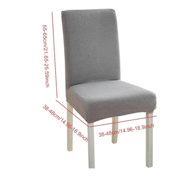 Stolar>Stolskydd Stretch Elastiskt Universal Stolskydd Matsalsstol Plysch Stolskydd Stretchbara Stolsitsöverdrag, 1 st Brun