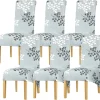 Stolar>Stolöverdrag XL Storlek Hög Rygg Stolskydd Stretch Tryck Stolskydd 6-pack