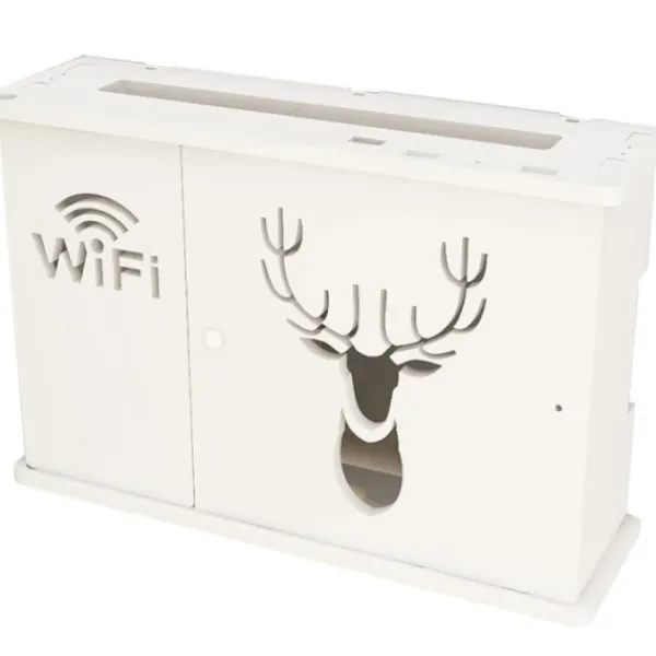 Hyllor>Stor trådlös Wifi Router Hylla Förvaringsboxar Cable Power Plus G