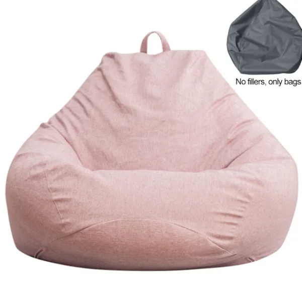 Sittsäckar>Stort Sittsäck Överdrag Soffa Färg Enkel Design Inomhus Lazy Lounger för Vuxna och Barn Ingen Fyllning