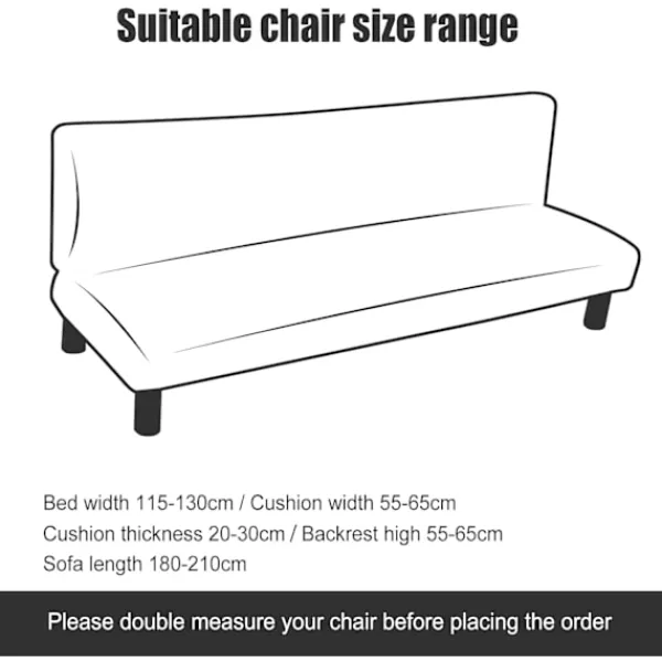 Soffor>Stretch Armless Sofa Cover, Universal Armless Sofa Cover All Cove